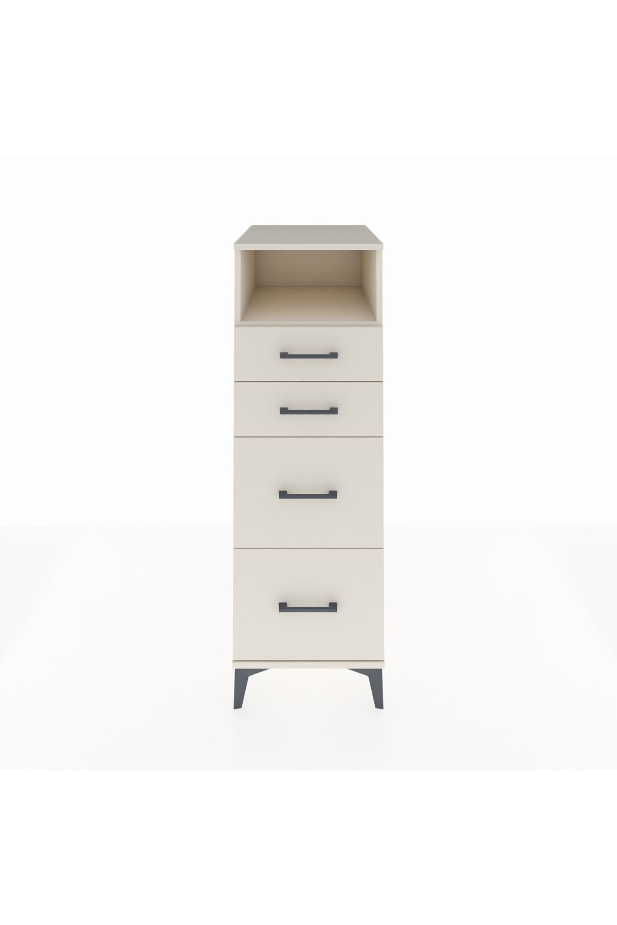 Kronos Dolap Tek Raflı 4 Çekmeceli 44x59x134 Aytaşı-Aytaşı