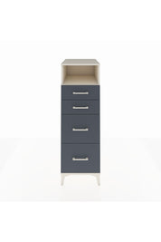 Kronos Dolap Tek Raflı 4 Çekmeceli 44x59x134 Aytaşı-Antrasit