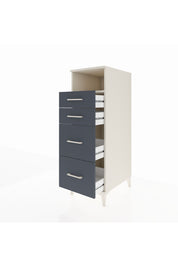 Kronos Dolap Tek Raflı 4 Çekmeceli 44x59x134 Aytaşı-Antrasit