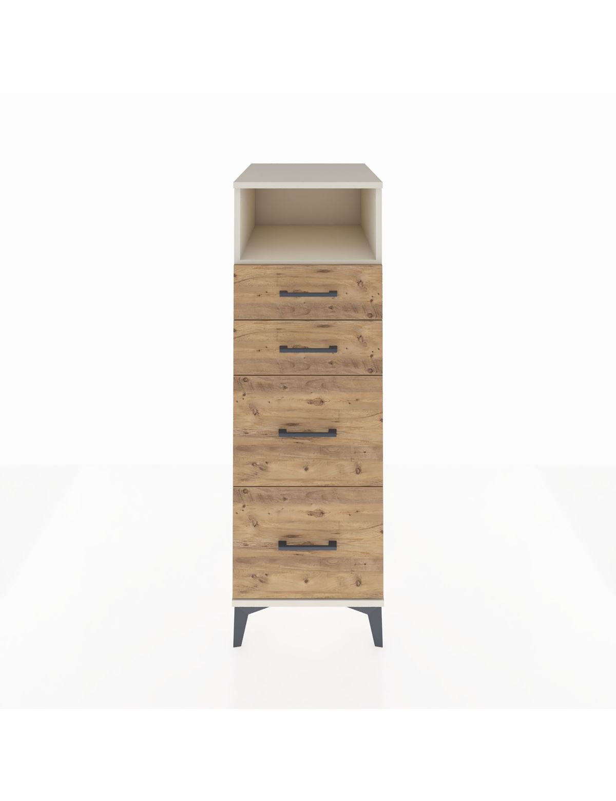 Kronos Dolap Tek Raflı 4 Çekmeceli 44x59x134 Aytaşı-Çam