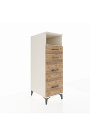 Kronos Dolap Tek Raflı 4 Çekmeceli 44x59x134 Aytaşı-Çam