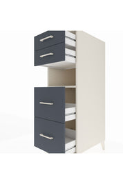 Kronos Dolap Tek Raflı 4 Çekmeceli 44x59x134 Aytaşı-Antrasit