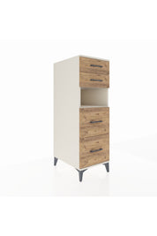 Kronos Dolap Tek Raflı 4 Çekmeceli 44x59x134 Aytaşı-Çam