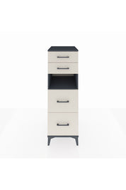 Kronos Dolap Tek Raflı 4 Çekmeceli 44x59x134 Antrasit-Aytaşı