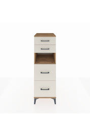 Kronos Dolap Tek Raflı 4 Çekmeceli 44x59x134 Çam-Aytaşı