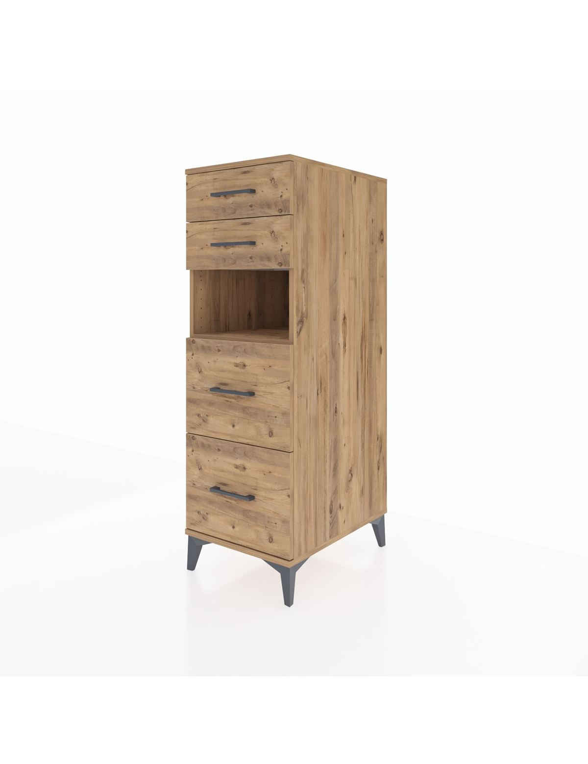 Kronos Dolap Tek Raflı 4 Çekmeceli 44x59x134 - S82M035V9C