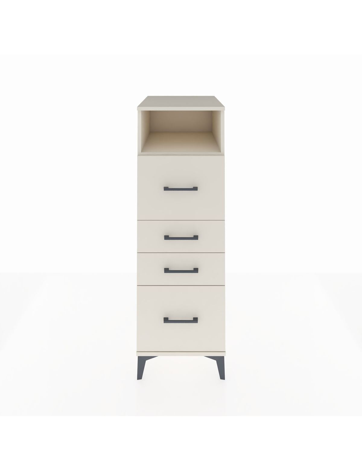 Kronos Dolap Tek Raflı 4 Çekmeceli 44x59x134 Aytaşı-Aytaşı