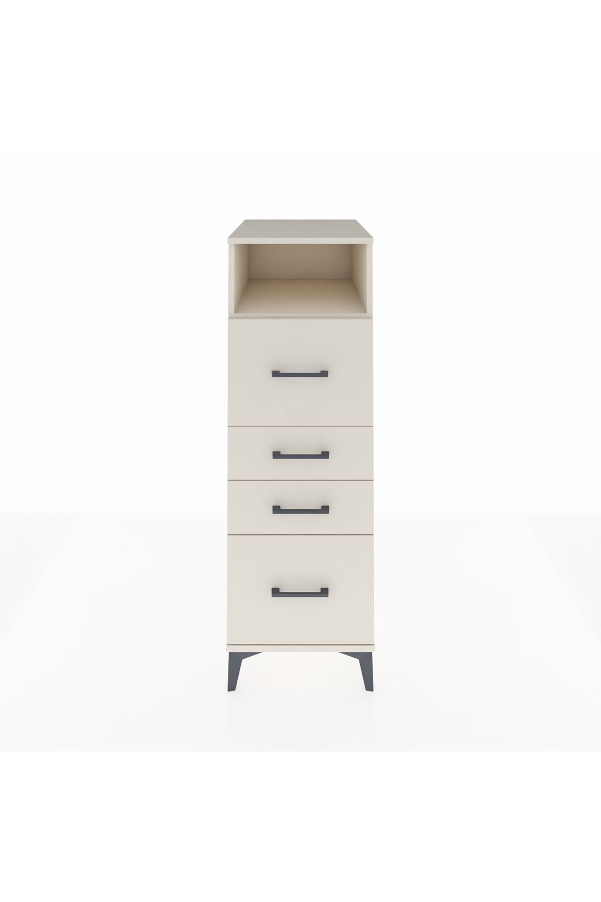 Kronos Dolap Tek Raflı 4 Çekmeceli 44x59x134 Aytaşı-Aytaşı