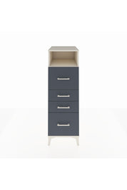 Kronos Dolap Tek Raflı 4 Çekmeceli 44x59x134 Aytaşı-Antrasit