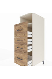 Kronos Dolap Tek Raflı 4 Çekmeceli 44x59x134 Aytaşı-Çam