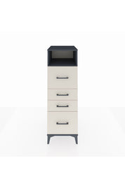 Kronos Dolap Tek Raflı 4 Çekmeceli 44x59x134 Antrasit-Aytaşı