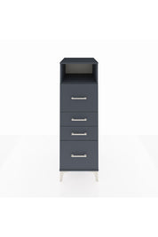 Kronos Dolap Tek Raflı 4 Çekmeceli 44x59x134 Antrasit-Antrasit