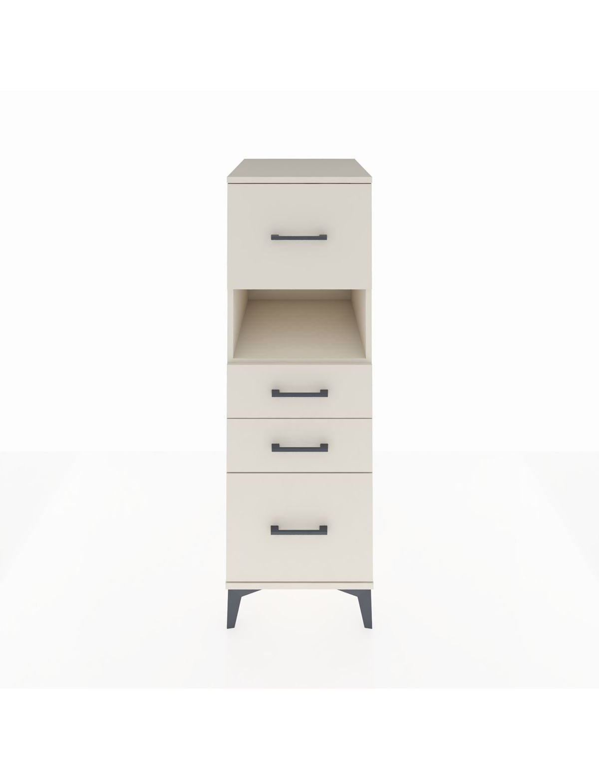 Kronos Dolap Tek Raflı 4 Çekmeceli 44x59x134 Aytaşı-Aytaşı