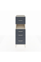 Kronos Dolap Tek Raflı 4 Çekmeceli 44x59x134 Aytaşı-Antrasit