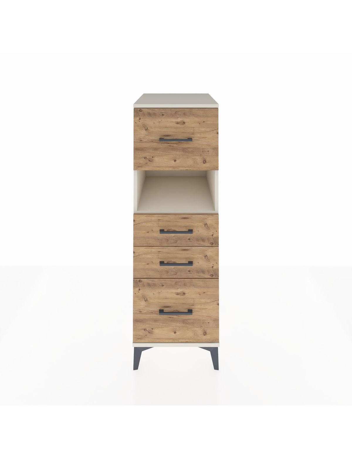 Kronos Dolap Tek Raflı 4 Çekmeceli 44x59x134 Aytaşı-Çam