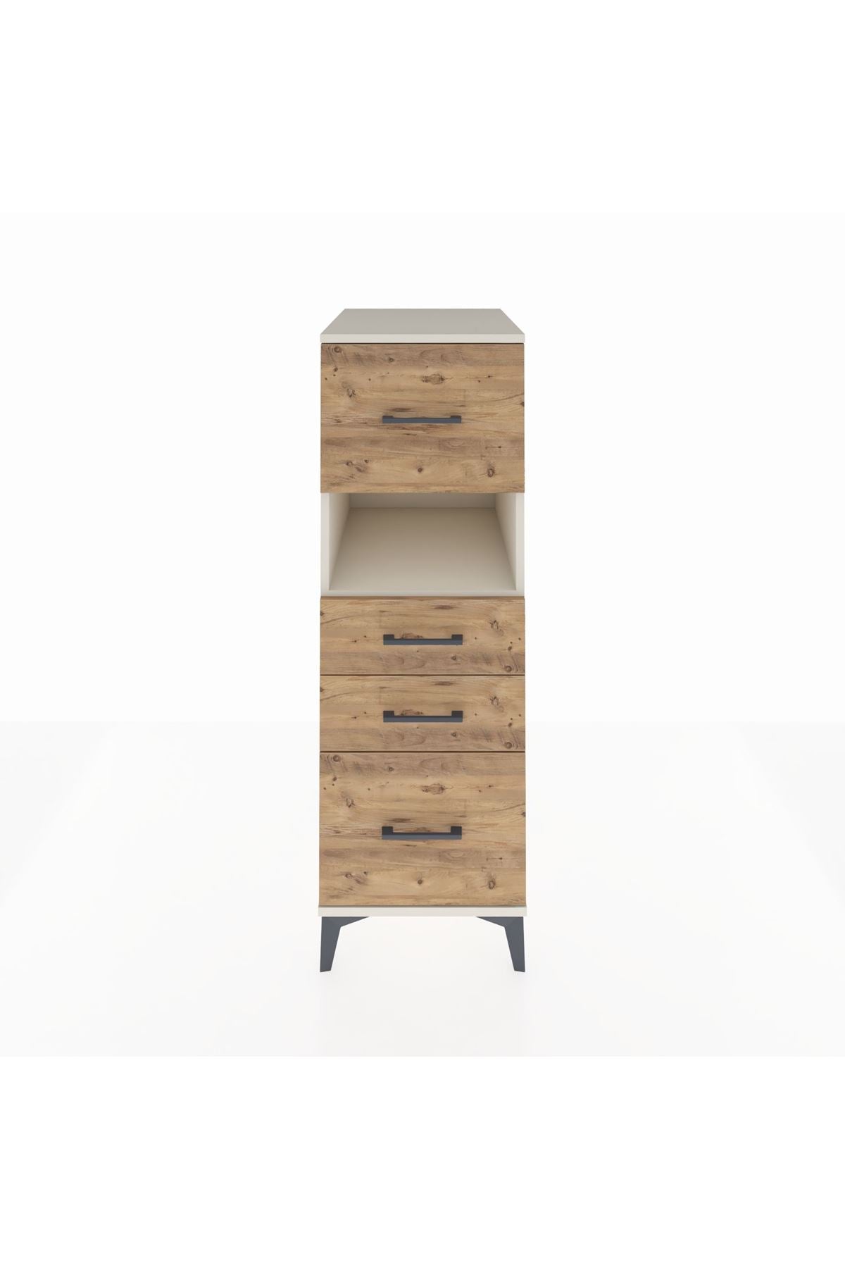 Kronos Dolap Tek Raflı 4 Çekmeceli 44x59x134 Aytaşı-Çam