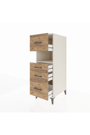 Kronos Dolap Tek Raflı 4 Çekmeceli 44x59x134 Aytaşı-Çam