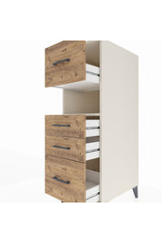 Kronos Dolap Tek Raflı 4 Çekmeceli 44x59x134 Aytaşı-Çam