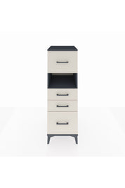 Kronos Dolap Tek Raflı 4 Çekmeceli 44x59x134 Antrasit-Aytaşı