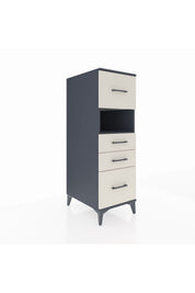 Kronos Dolap Tek Raflı 4 Çekmeceli 44x59x134 Antrasit-Aytaşı