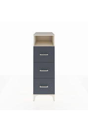 Kronos Dolap Tek Raflı 3 Çekmeceli 44x59x134 Aytaşı-Antrasit