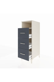 Kronos Dolap Tek Raflı 3 Çekmeceli 44x59x134 Aytaşı-Antrasit