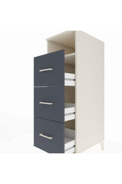 Kronos Dolap Tek Raflı 3 Çekmeceli 44x59x134 Aytaşı-Antrasit