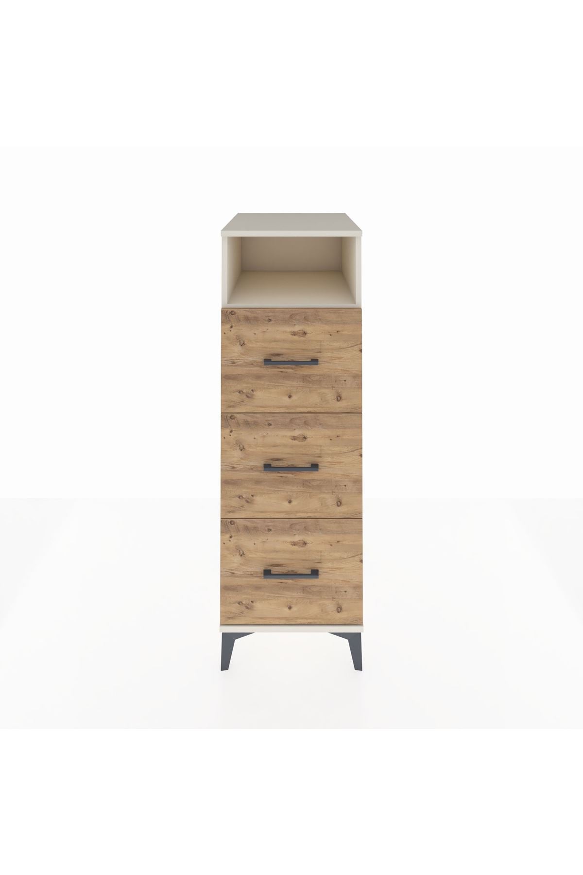 Kronos Dolap Tek Raflı 3 Çekmeceli 44x59x134 Aytaşı-Çam