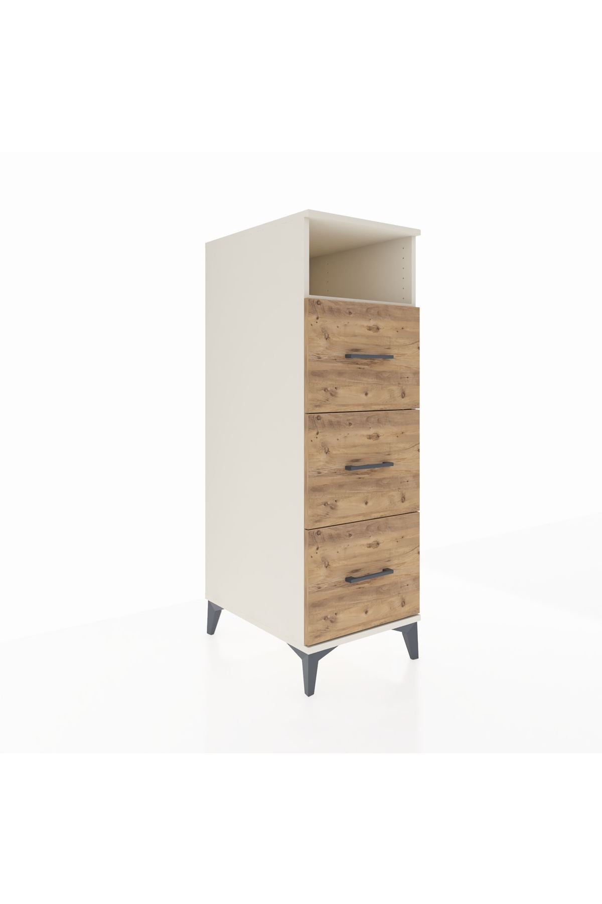 Kronos Dolap Tek Raflı 3 Çekmeceli 44x59x134 Aytaşı-Çam