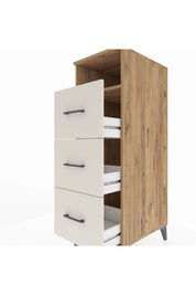 Kronos Dolap Tek Raflı 3 Çekmeceli 44x59x134 Çam-Aytaşı