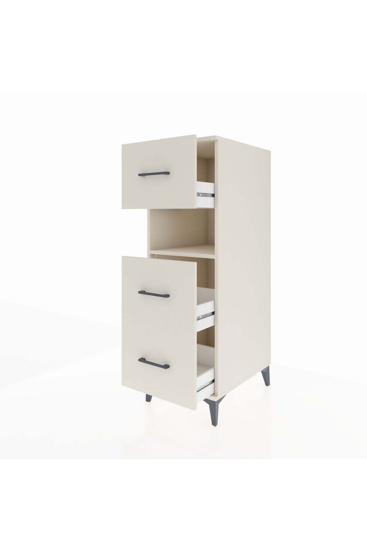 Kronos Dolap Tek Raflı 3 Çekmeceli 44x59x134 Aytaşı-Aytaşı