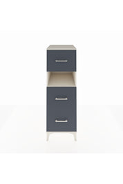 Kronos Dolap Tek Raflı 3 Çekmeceli 44x59x134 Aytaşı-Antrasit