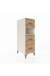 Kronos Dolap Tek Raflı 3 Çekmeceli 44x59x134 Aytaşı-Çam