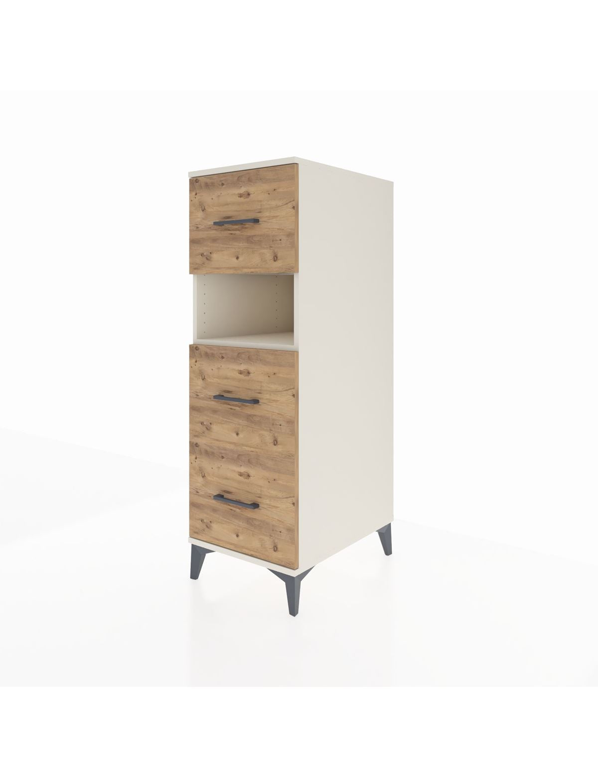 Kronos Dolap Tek Raflı 3 Çekmeceli 44x59x134 - S82M039V3C