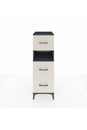 Kronos Dolap Tek Raflı 3 Çekmeceli 44x59x134 Antrasit-Aytaşı