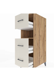 Kronos Dolap Tek Raflı 3 Çekmeceli 44x59x134 Çam-Aytaşı