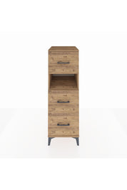 Kronos Dolap Tek Raflı 3 Çekmeceli 44x59x134 Çam-Çam