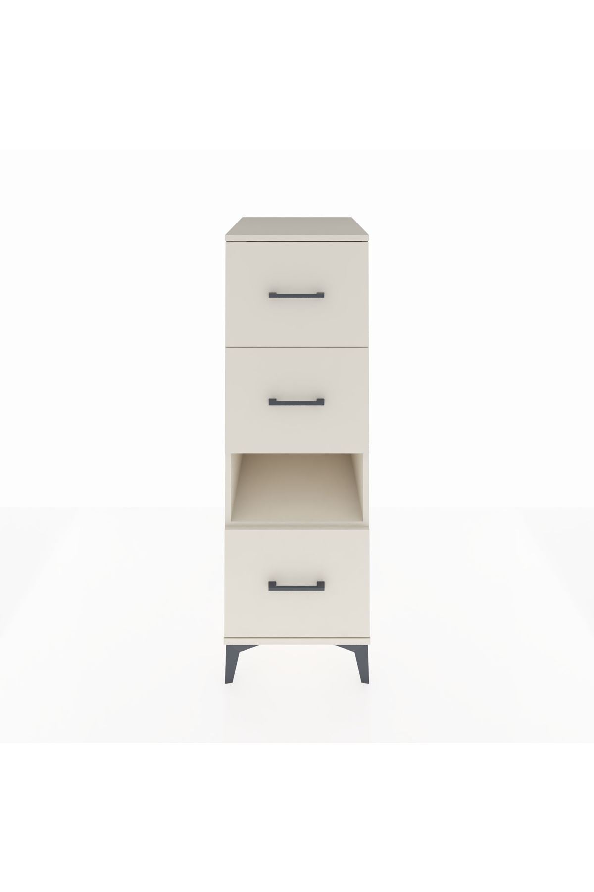 Kronos Dolap Tek Raflı 3 Çekmeceli 44x59x134 Aytaşı-Aytaşı