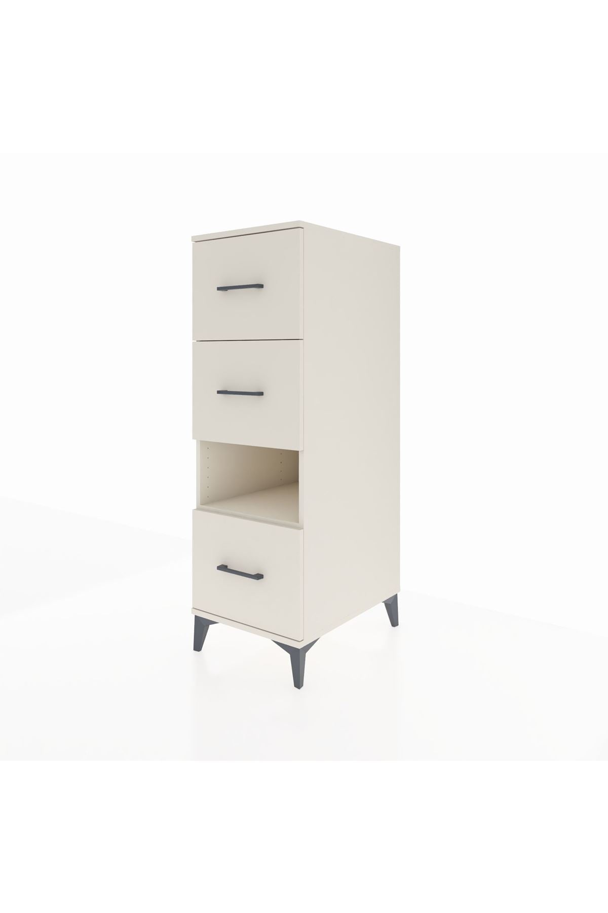 Kronos Dolap Tek Raflı 3 Çekmeceli 44x59x134 Aytaşı-Aytaşı