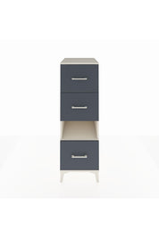 Kronos Dolap Tek Raflı 3 Çekmeceli 44x59x134 Aytaşı-Antrasit