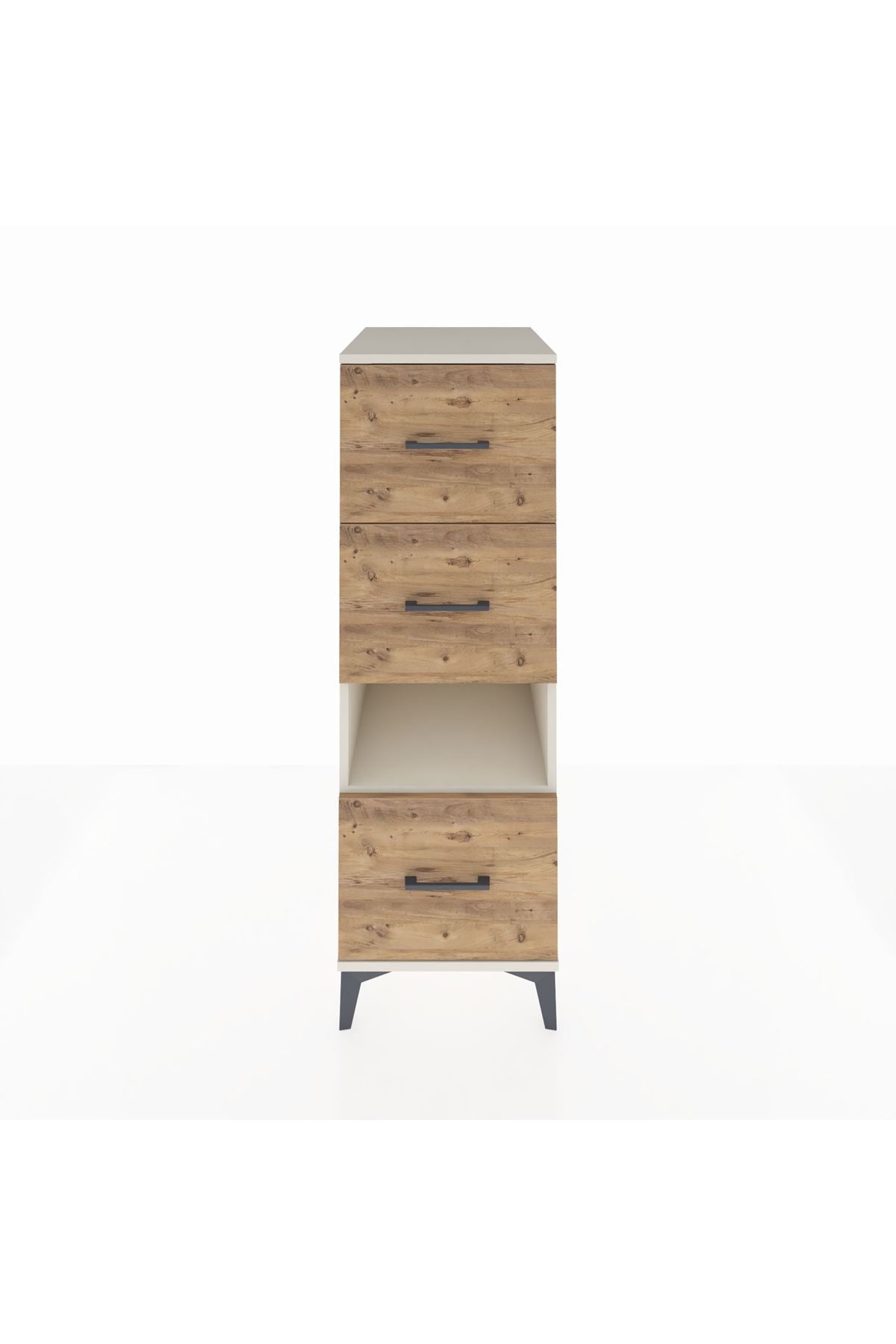 Kronos Dolap Tek Raflı 3 Çekmeceli 44x59x134 Aytaşı-Çam