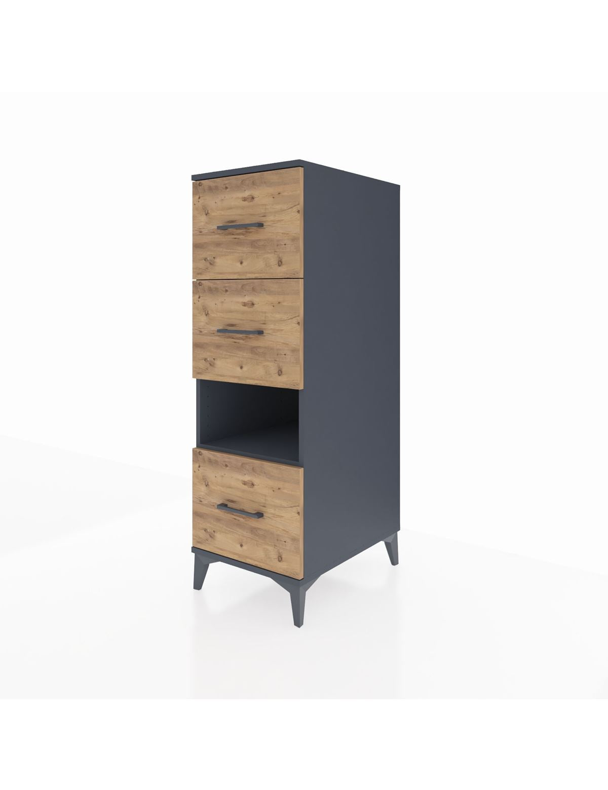 Kronos Dolap Tek Raflı 3 Çekmeceli 44x59x134 - S82M040V6C