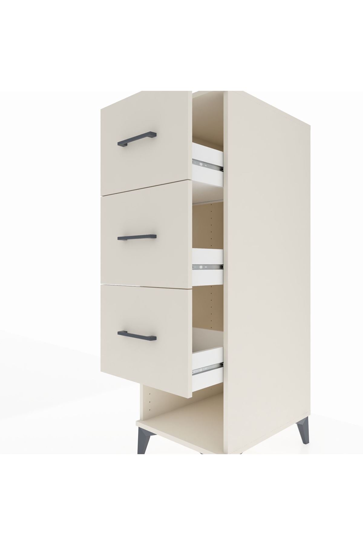 Kronos Dolap 3 Çekmeceli 44x59x134 Aytaşı-Aytaşı