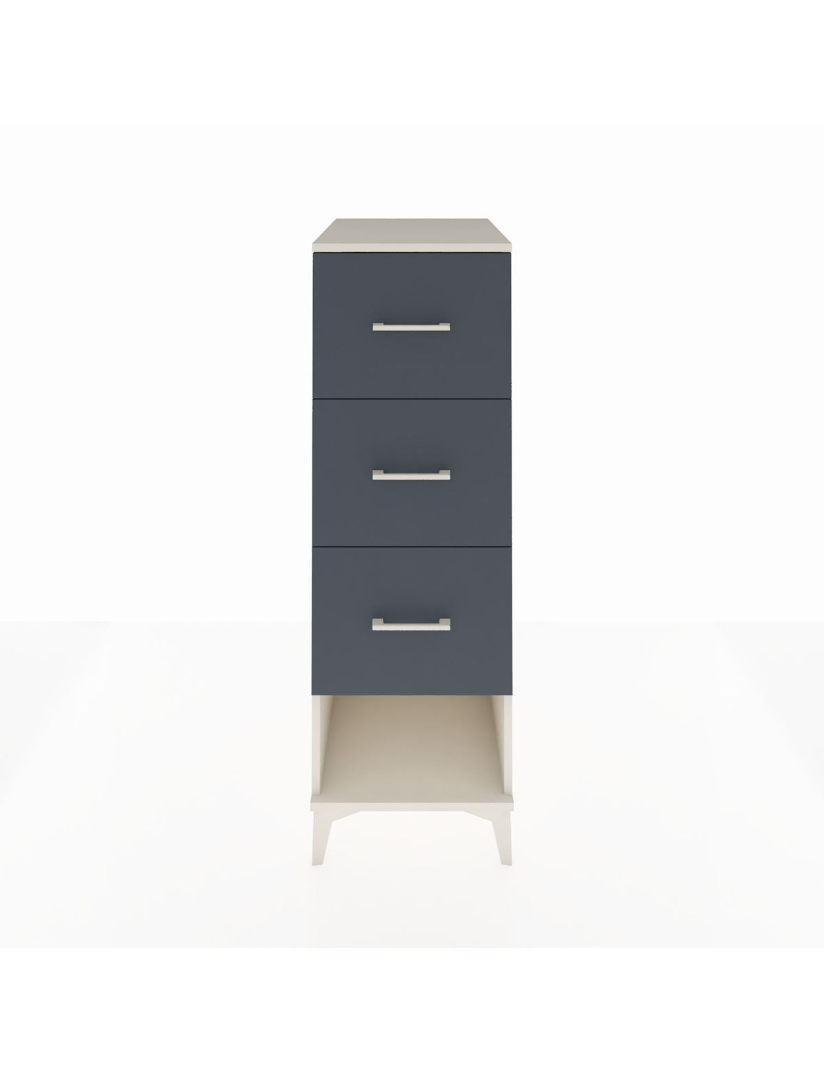 Kronos Dolap 3 Çekmeceli 44x59x134 Aytaşı-Antrasit