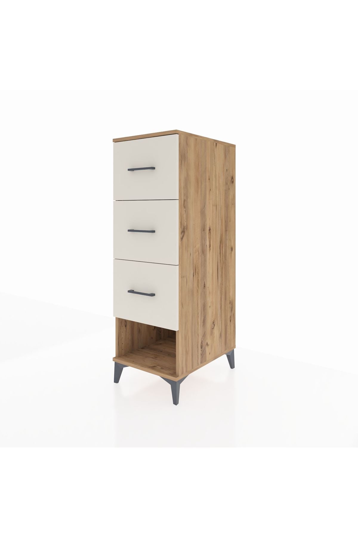 Kronos Dolap 3 Çekmeceli 44x59x134 Çam-Aytaşı