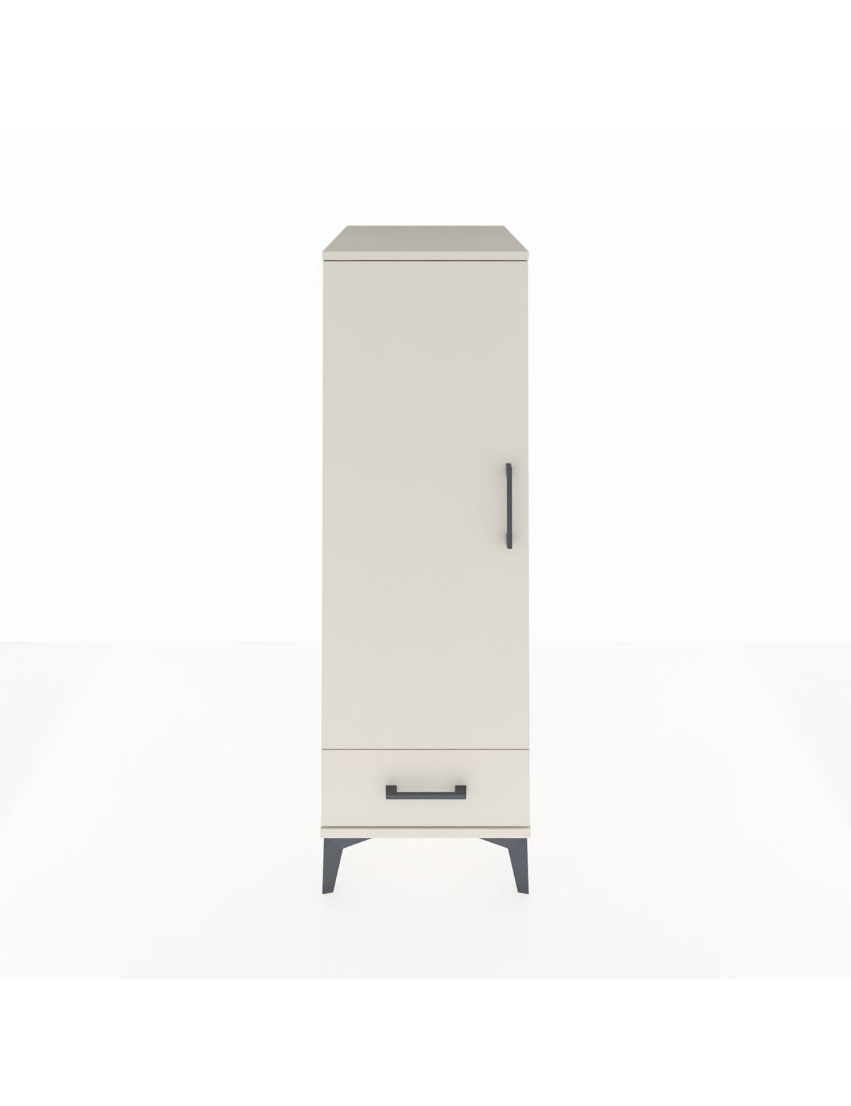 Kronos Dolap 3 Raflı Tek Çekmeceli Tek Kapaklı 44x59x134 Aytaşı-Aytaşı