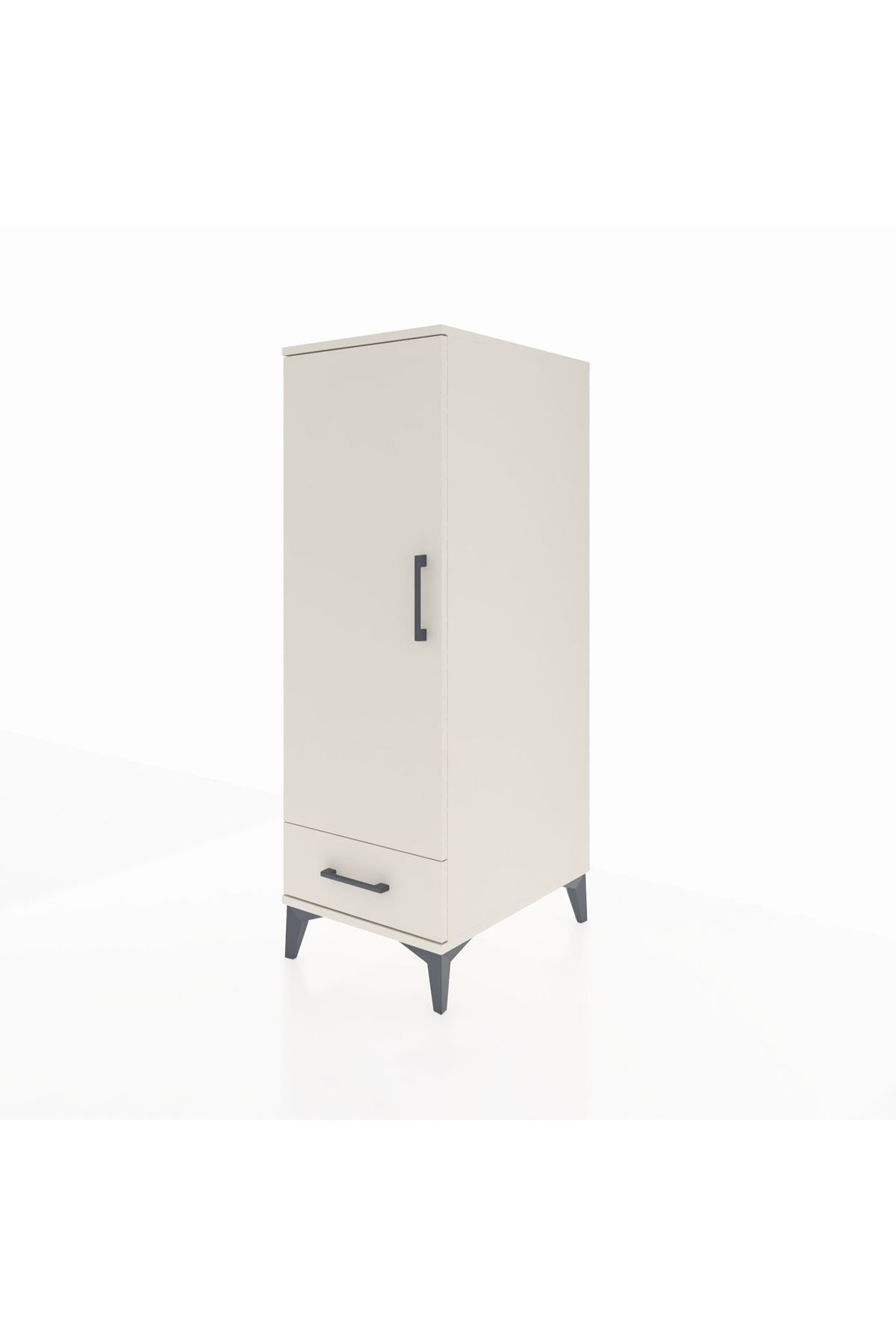 Kronos Dolap 3 Raflı Tek Çekmeceli Tek Kapaklı 44x59x134 Aytaşı-Aytaşı