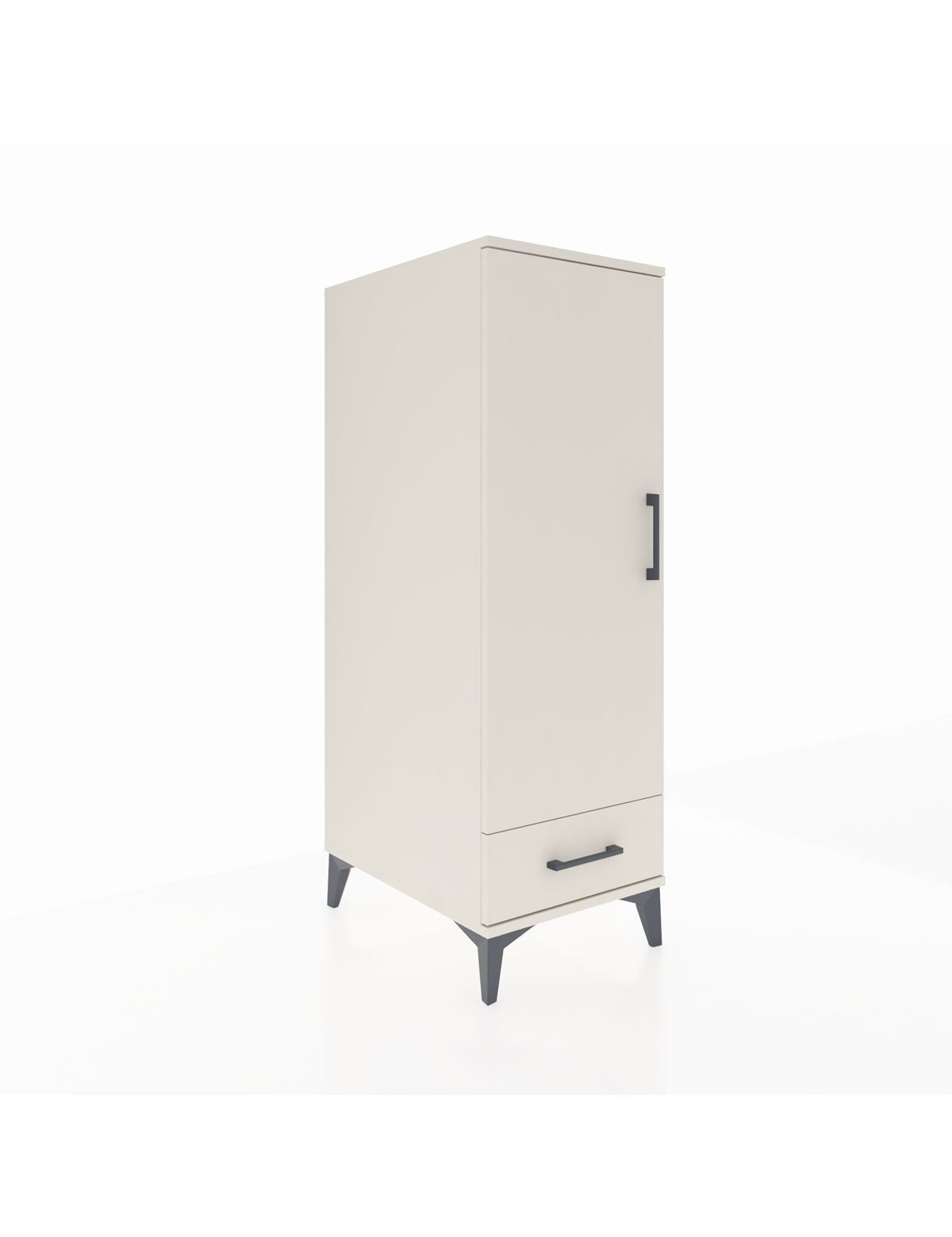 Kronos Dolap 3 Raflı Tek Çekmeceli Tek Kapaklı 44x59x134 Aytaşı-Aytaşı