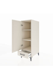 Kronos Dolap 3 Raflı Tek Çekmeceli Tek Kapaklı 44x59x134 Aytaşı-Aytaşı