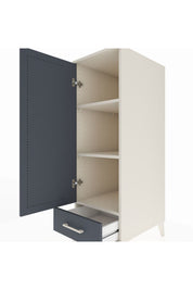 Kronos Dolap 3 Raflı Tek Çekmeceli Tek Kapaklı 44x59x134 Aytaşı-Antrasit